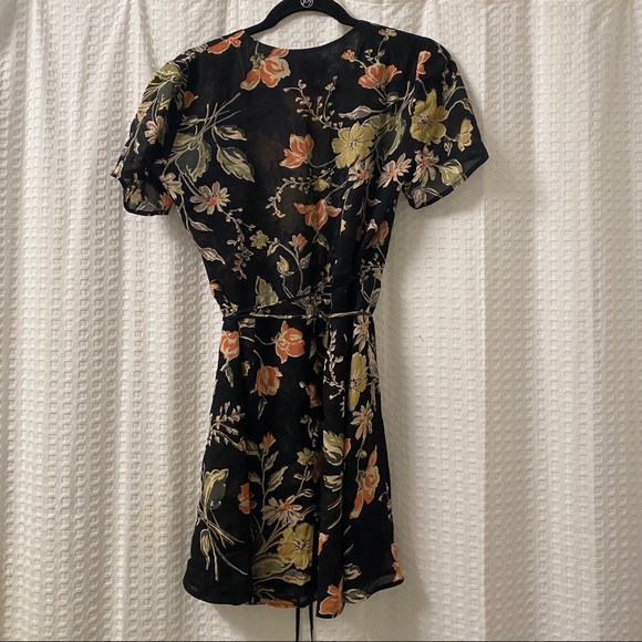 Reformation Black Floral Mini Dress - Picture 5 of 5